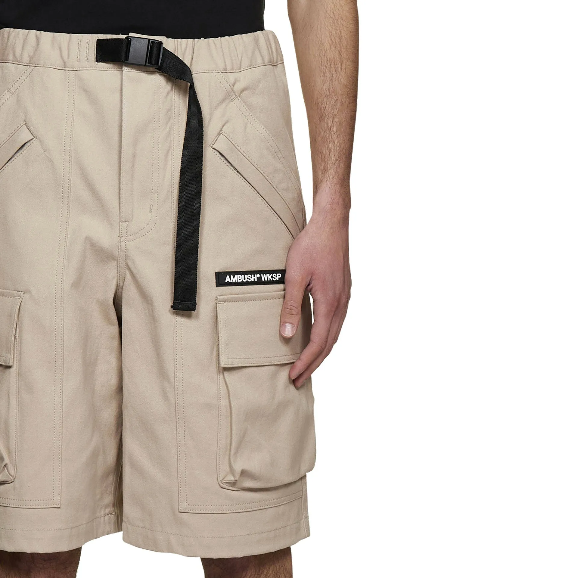 Ambush Cotton Bermuda Shorts-Beige-MEN sold by Siebentaschen product image thumbnail 4