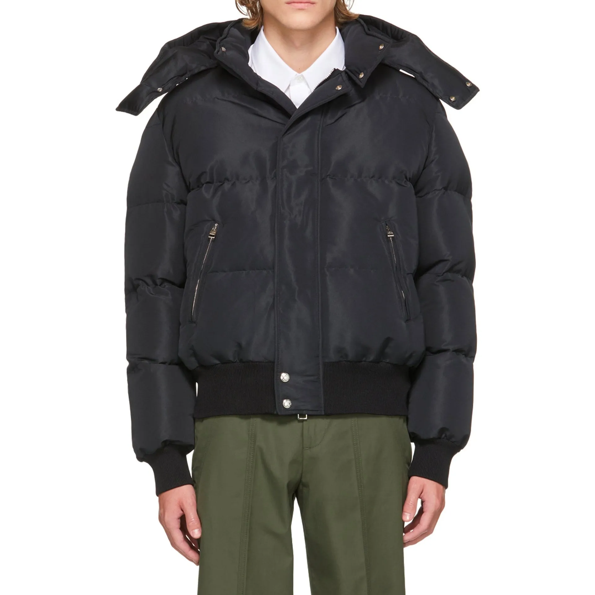 Alexander Mcqueen Wool Blend Padded Bomber-Black-MEN sold by Siebentaschen product image thumbnail 2