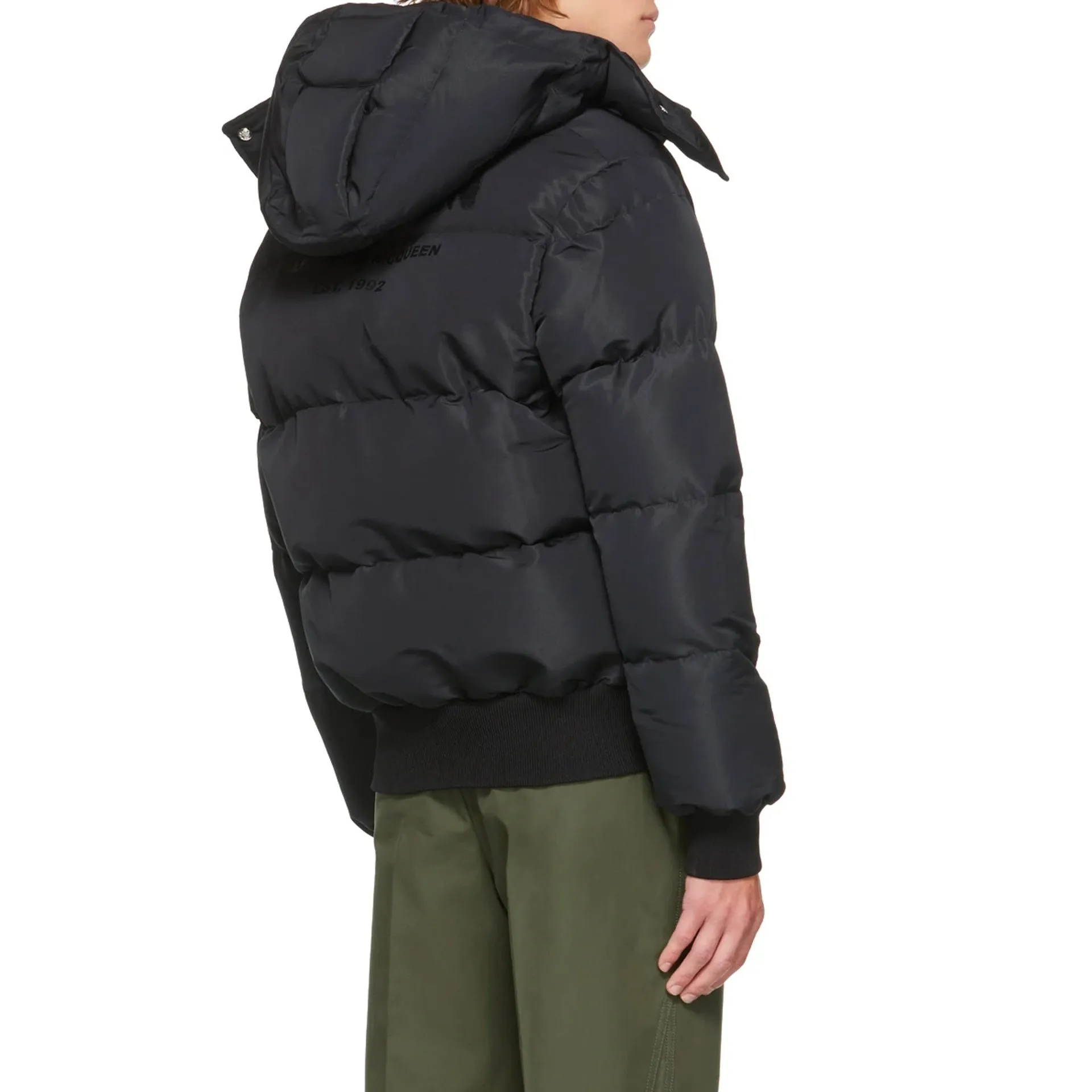Alexander Mcqueen Wool Blend Padded Bomber-Black-MEN sold by Siebentaschen product image thumbnail 3