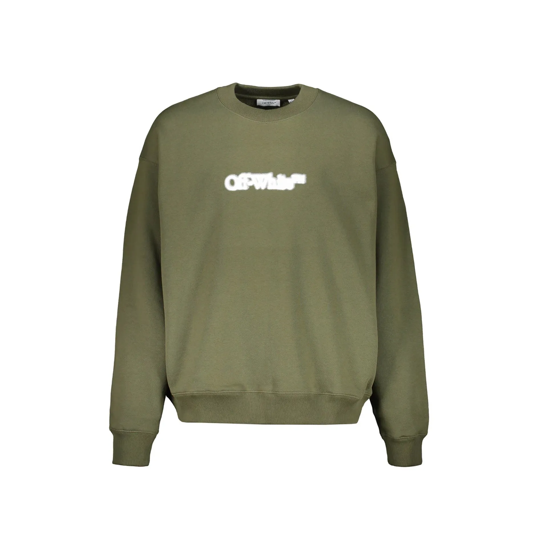 Off-White Logo sweatshirt-Green-MEN sold by Siebentaschen