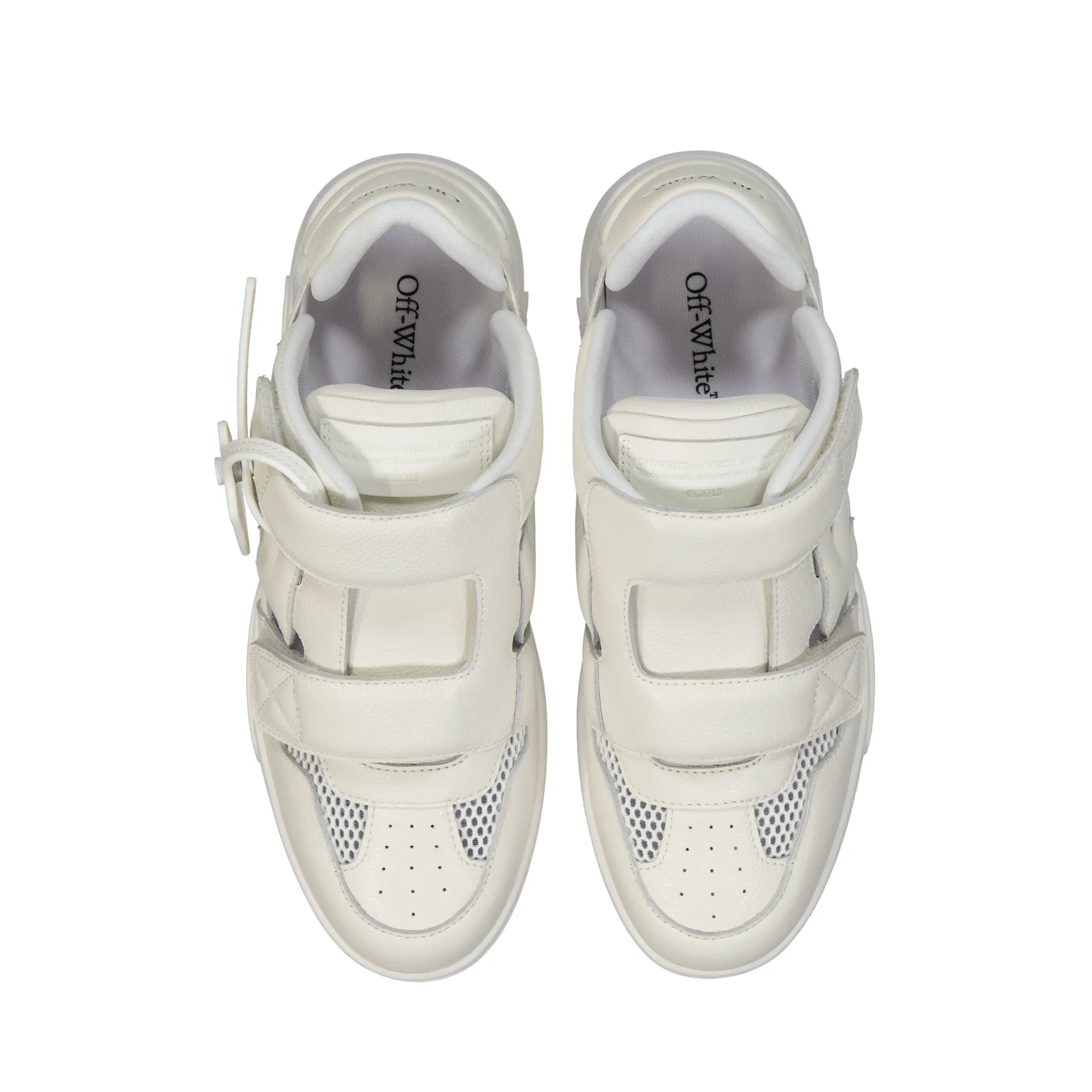 OFF-WHITE Leather Sneakers-White-MEN sold by Siebentaschen product image thumbnail 4