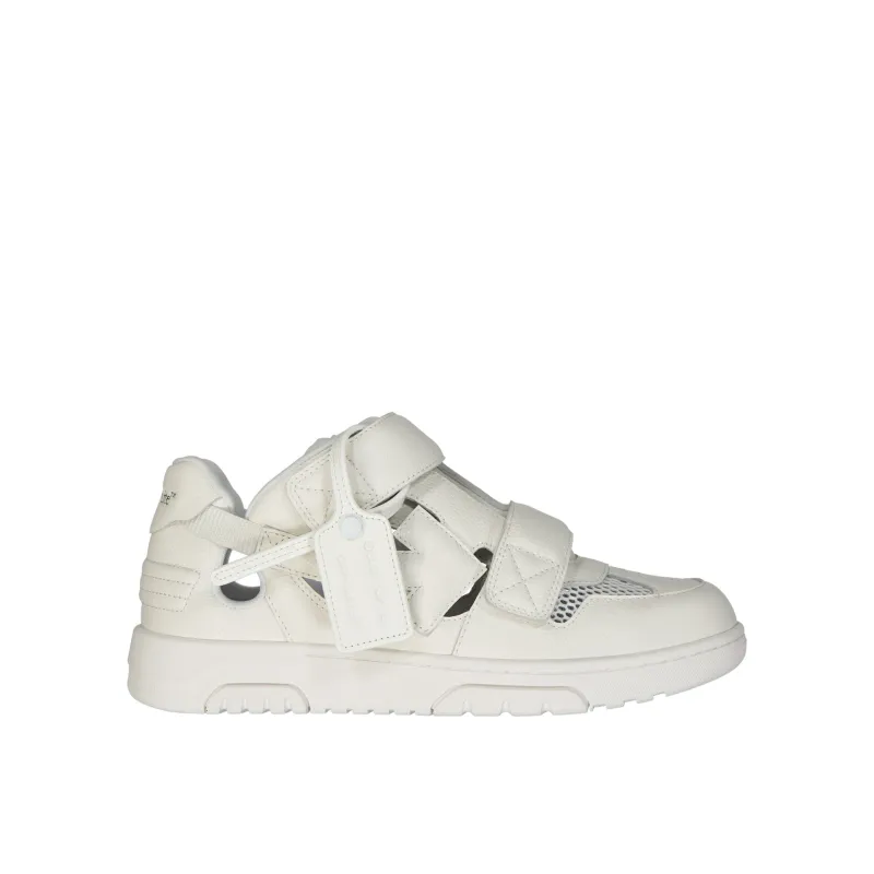 OFF-WHITE Leather Sneakers-White-MEN sold by Siebentaschen