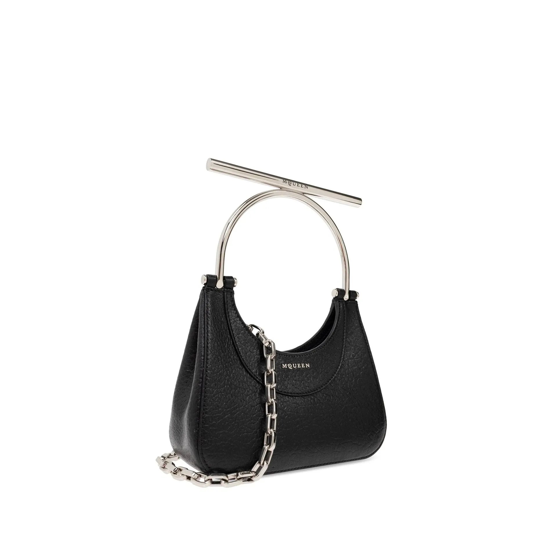 Alexander McQueen Mini T-bar Bag-Black-WOMEN sold by Siebentaschen product image thumbnail 2