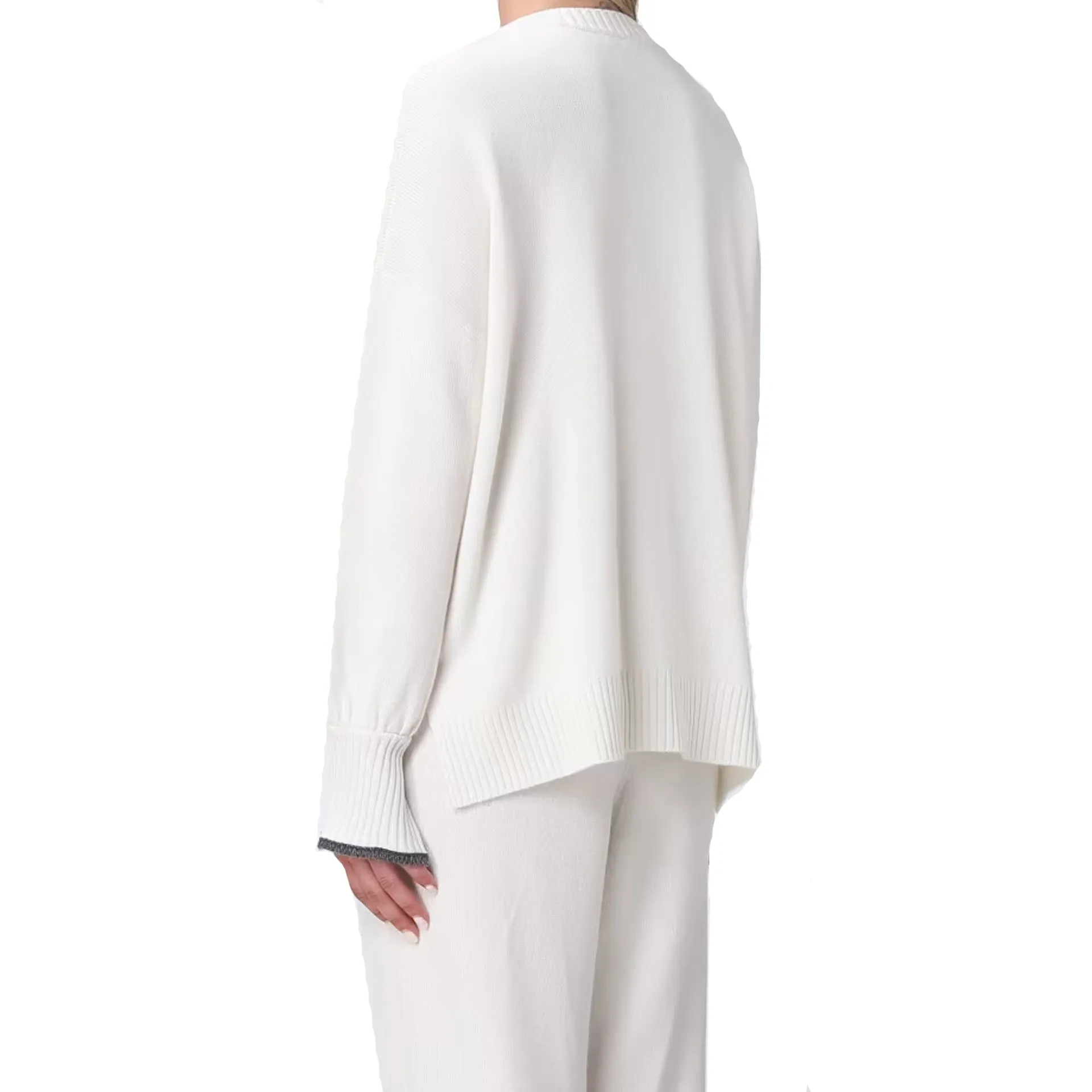 Brunello Cucinelli Cashmere Sweater-White-WOMEN sold by Siebentaschen product image thumbnail 3