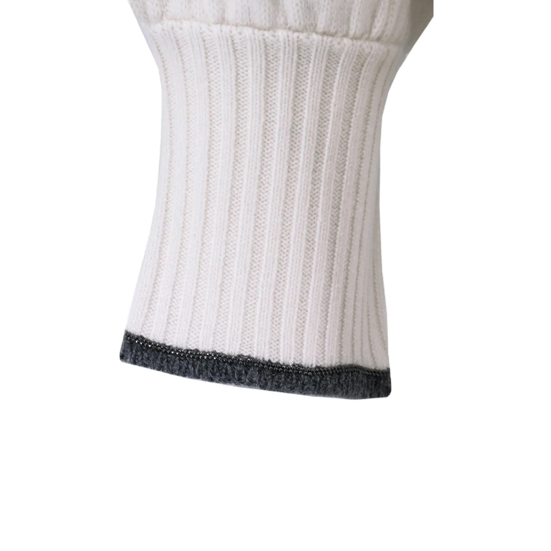 Brunello Cucinelli Cashmere Sweater-White-WOMEN sold by Siebentaschen product image thumbnail 4