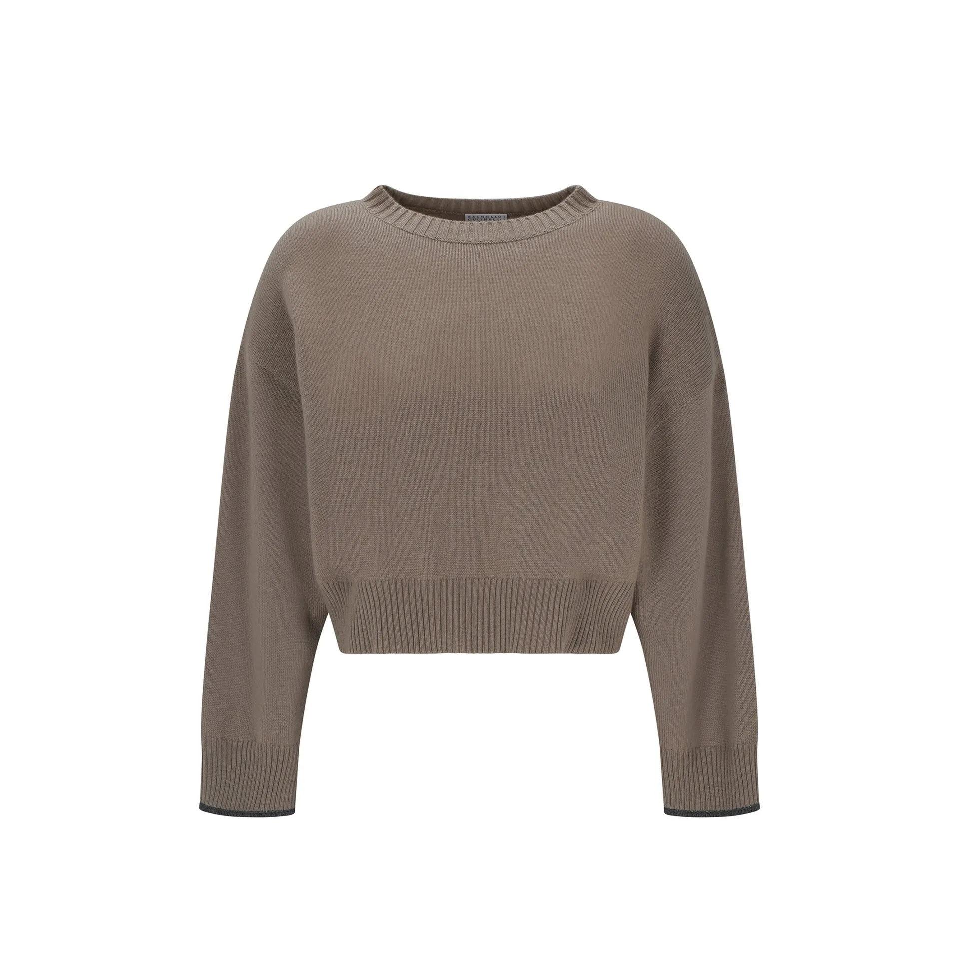 Brunello Cucinelli Cashmere Sweater-Beige-WOMEN sold by Siebentaschen