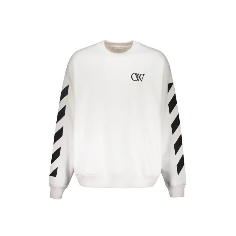OFF-WHITE Logo Sweatshirt-White-MEN sold by Siebentaschen