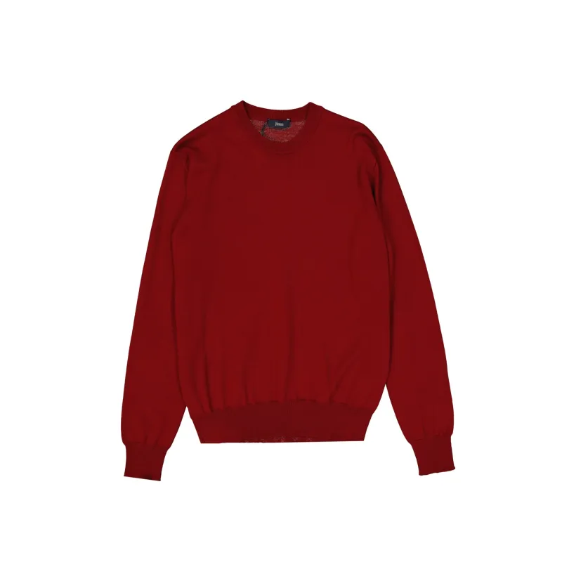 Herno Wool Pullover-Red-MEN made by Herno