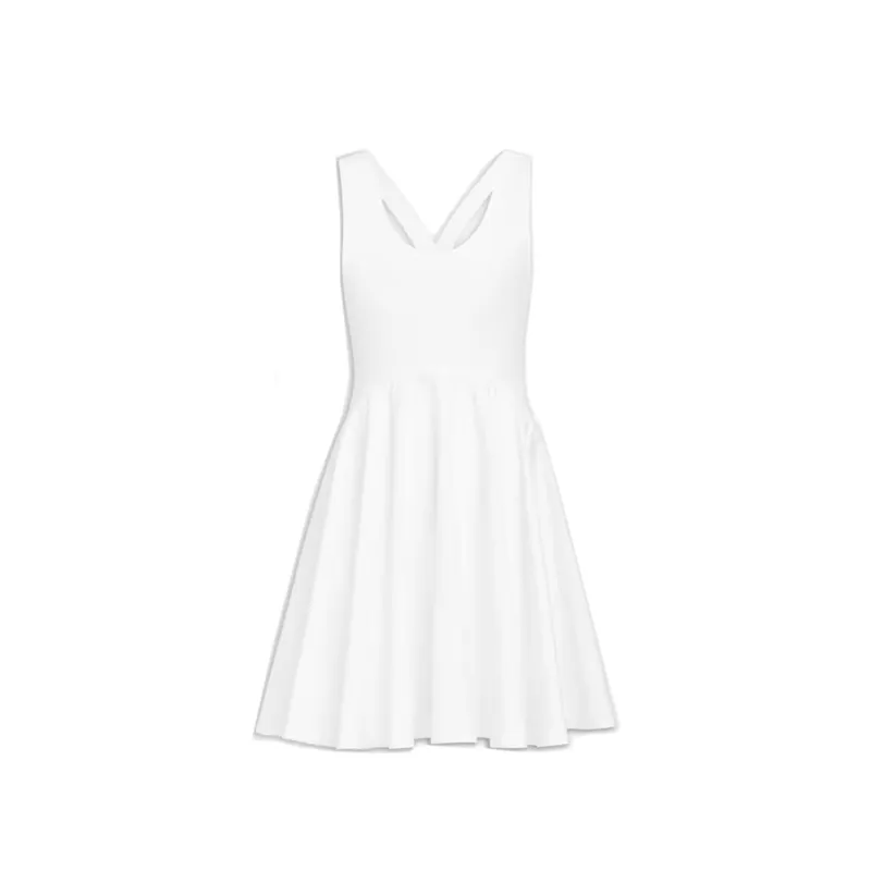 Alaia Cotton Mini Dress-White-WOMEN made by Alaia