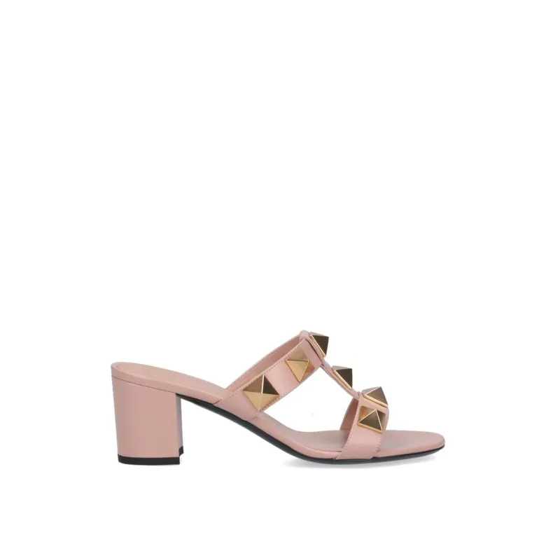 Valentino Garavani Roman Stud Sandals-Beige-WOMEN sold by Siebentaschen