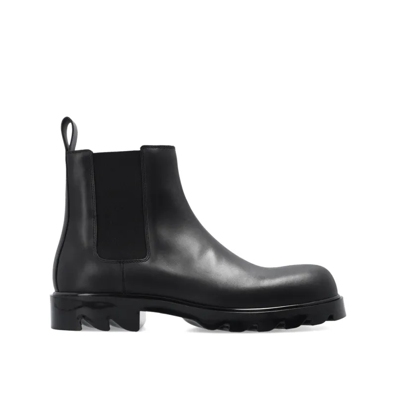 Bottega Veneta Leather Ankle Boots-Black-MEN made by Bottega Veneta