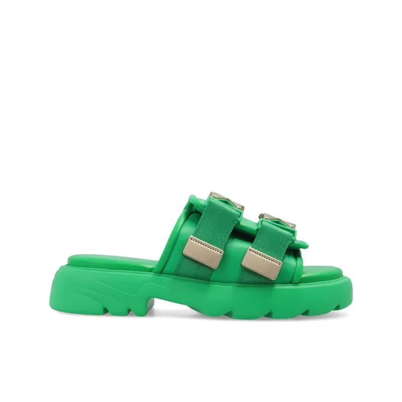Bottega Veneta Flash Slides-Green-WOMEN made by Siebentaschen