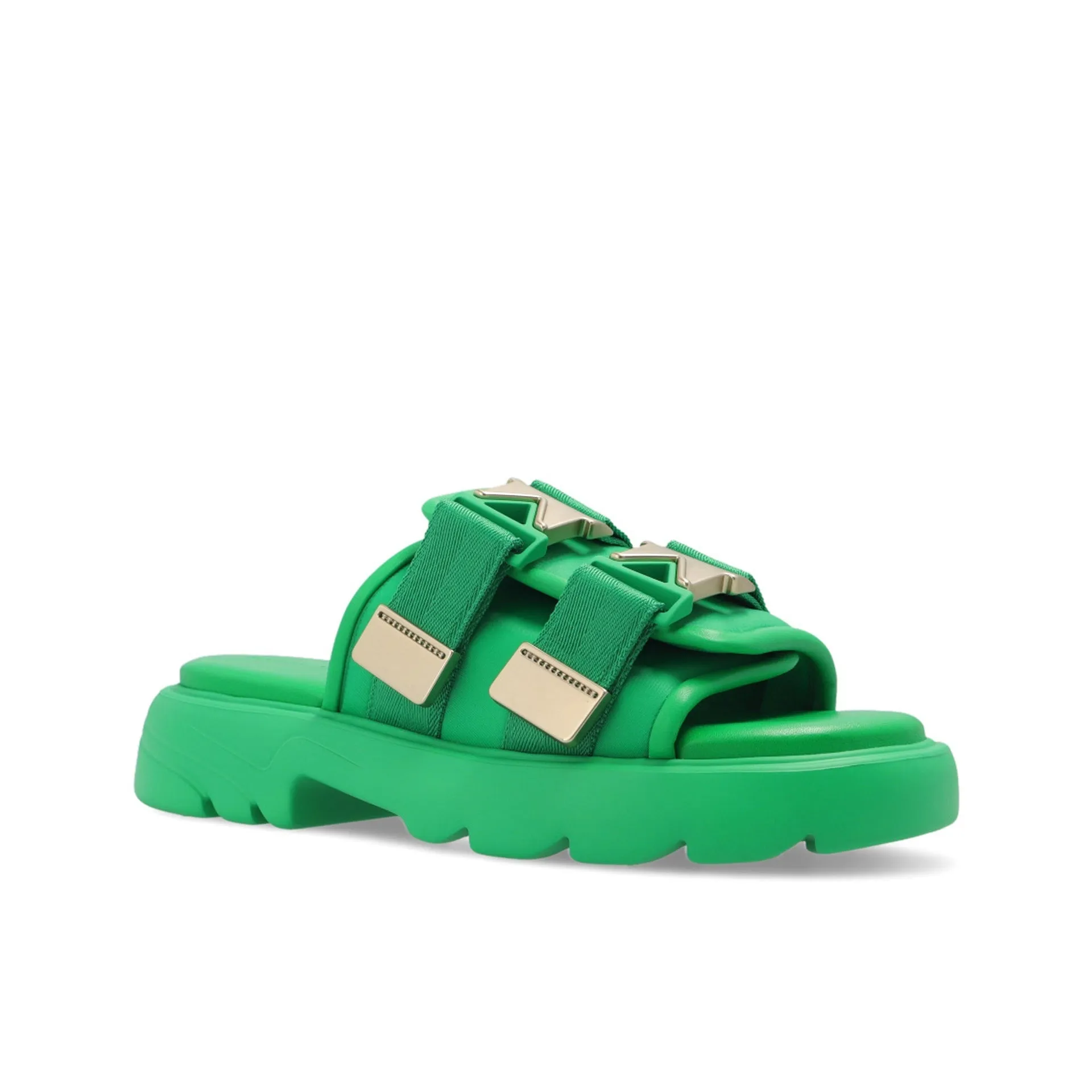 Bottega Veneta Flash Slides-Green-WOMEN sold by Siebentaschen product image thumbnail 2
