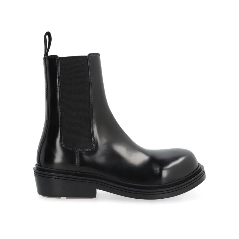 Bottega Veneta Fireman Ankle Boots-Black-WOMEN made by Bottega Veneta