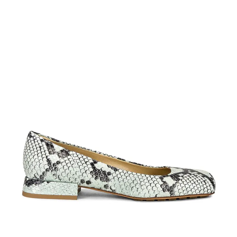 Bottega Veneta Ballerina Flats-Green-WOMEN made by Bottega Veneta