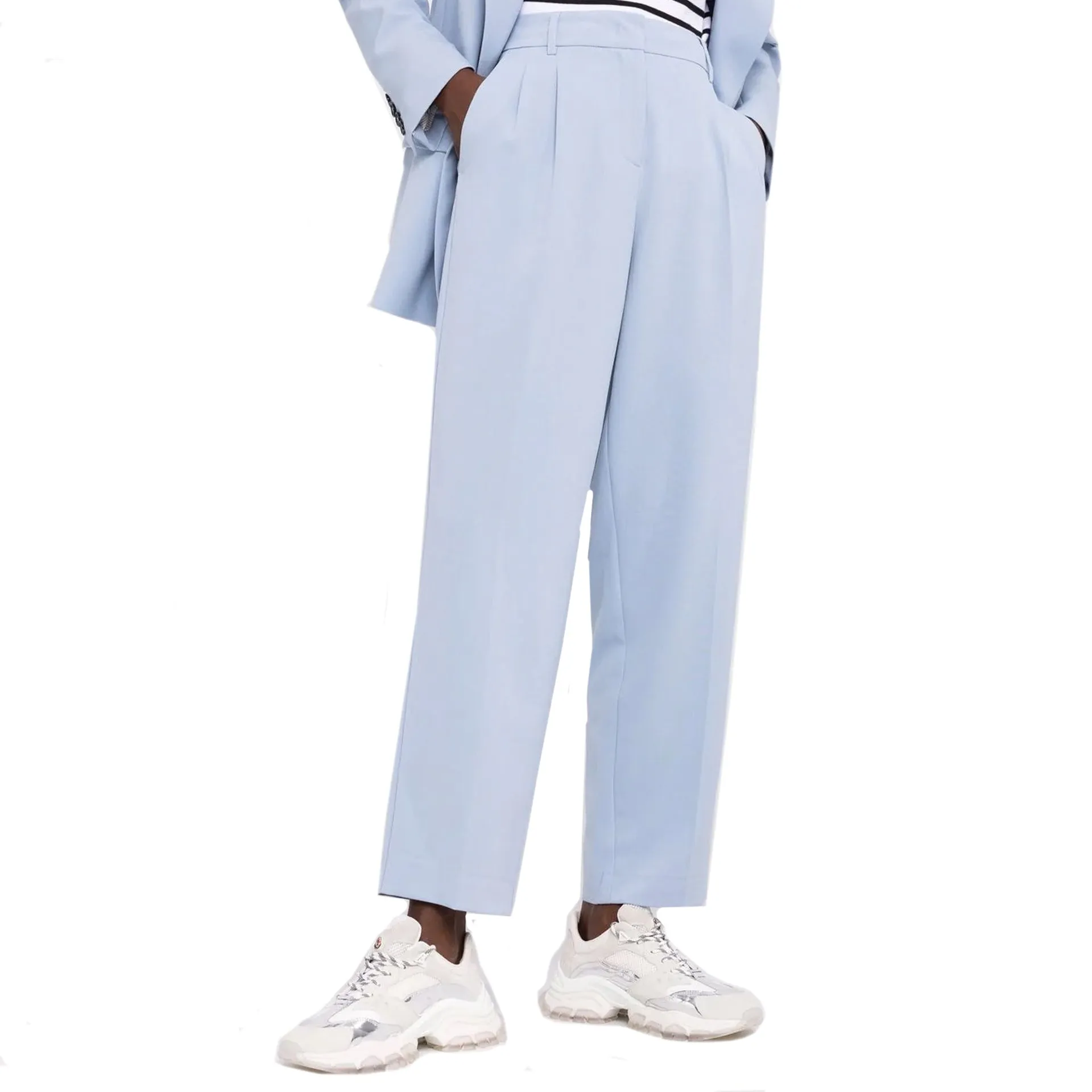 Blanca Vita Passiflora Tailored Trousers-Blue-WOMEN sold by Siebentaschen product image thumbnail 2