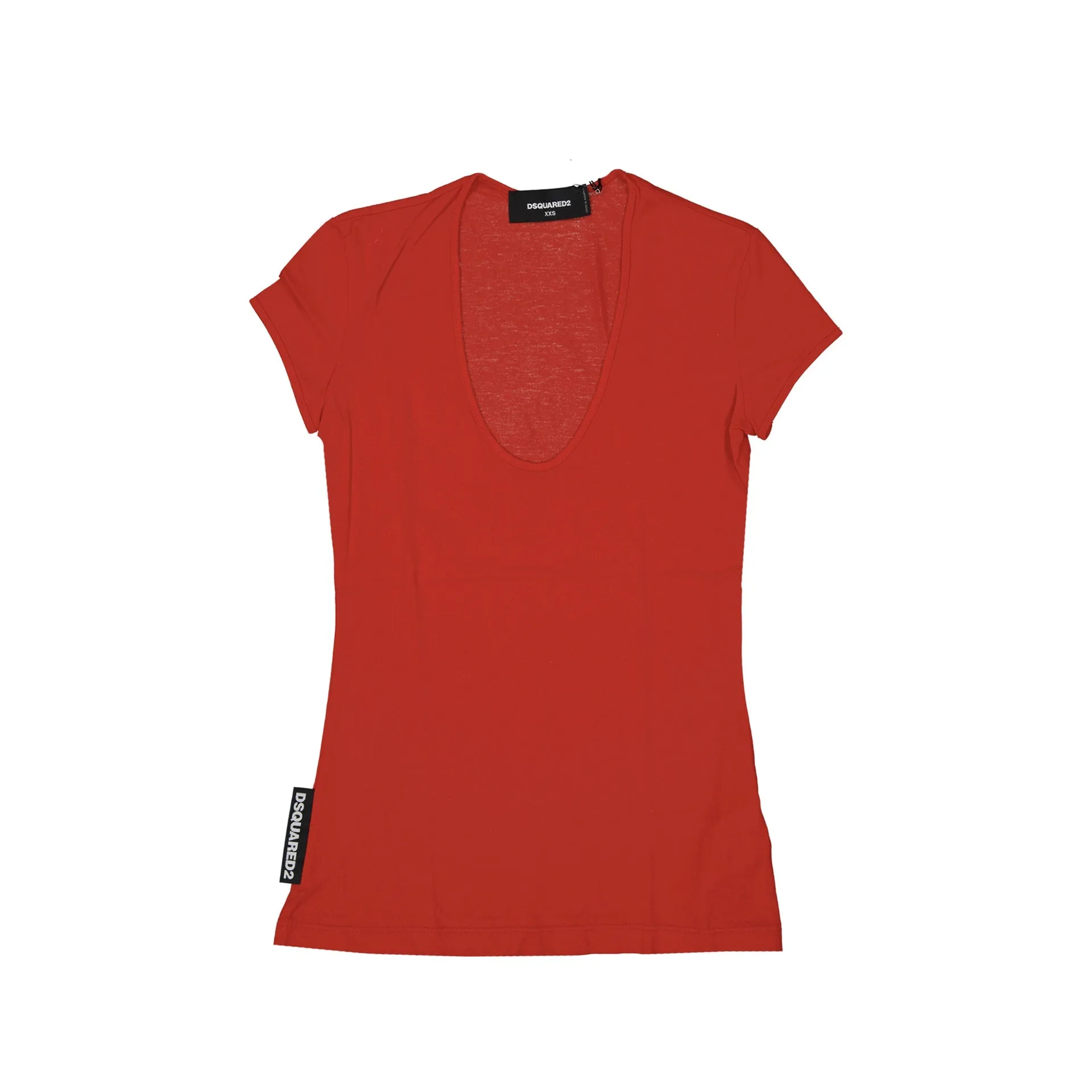 Dsquared2 Cotton Logo T-Shirt-Red-WOMEN sold by Siebentaschen