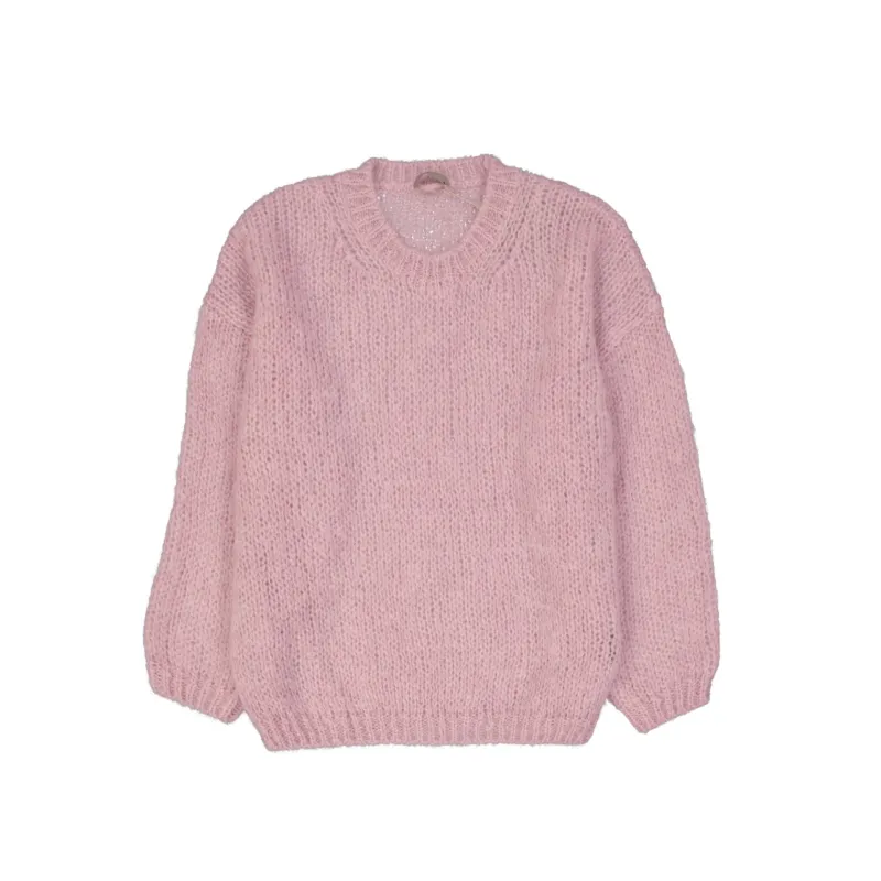 HERNO Mohair Wool Sweater-Pink-WOMEN sold by Siebentaschen