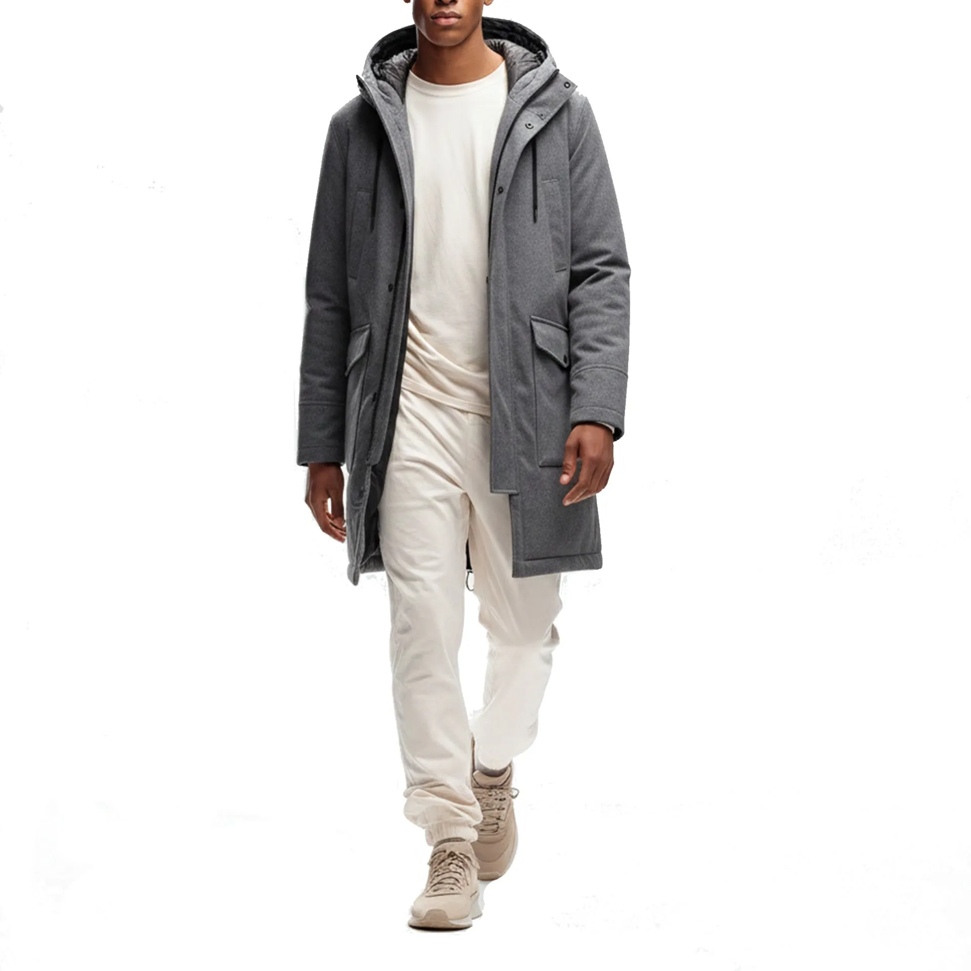 Herno Cashmere Coat-Gray-MEN sold by Siebentaschen product image thumbnail 2