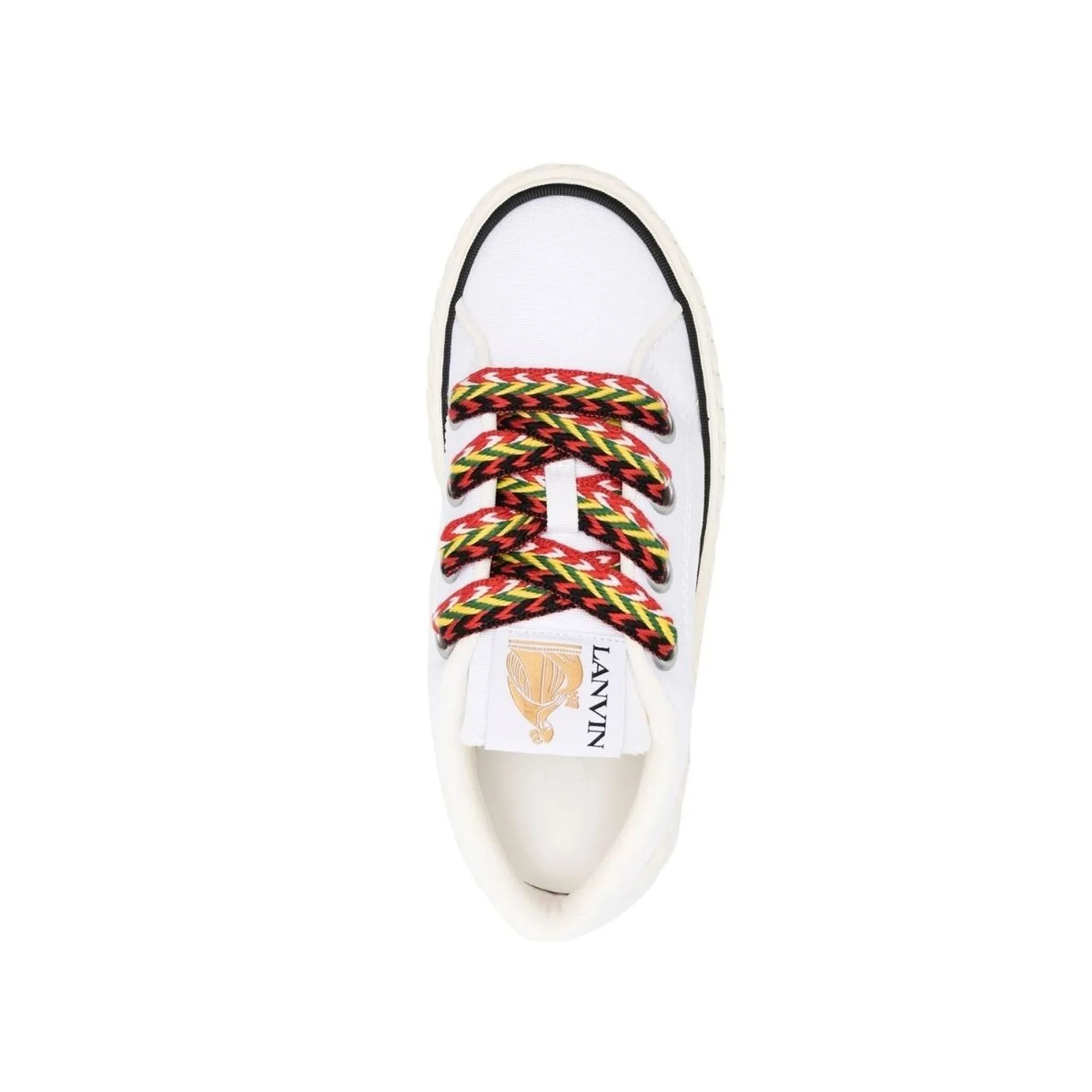 Lanvin Cotton Lace-Up Sneakers-White-WOMEN sold by Siebentaschen product image thumbnail 4