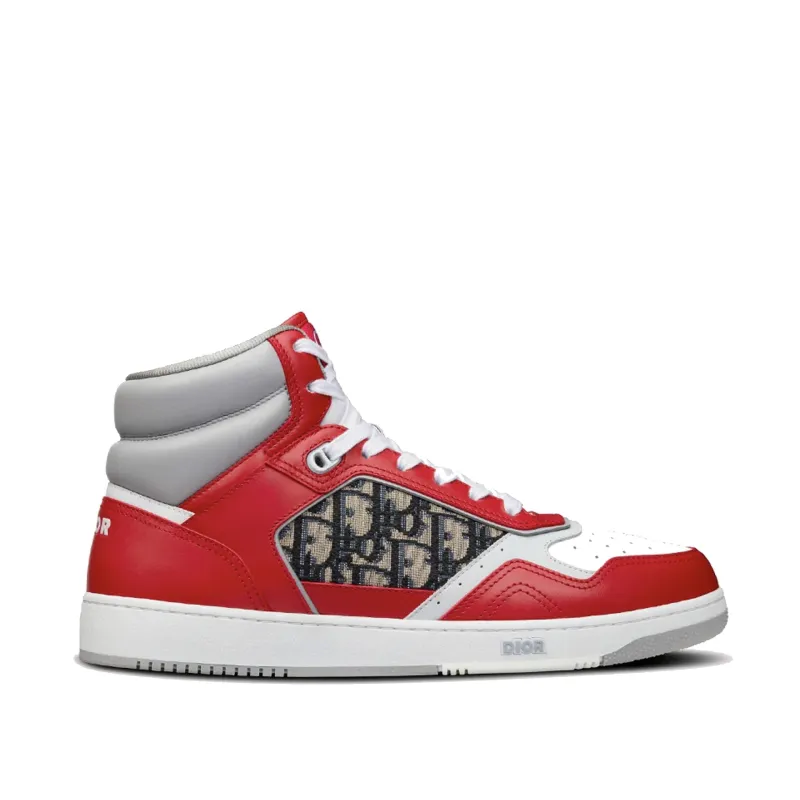 Dior Oblique High-Top Sneakers-Red-MEN sold by Siebentaschen