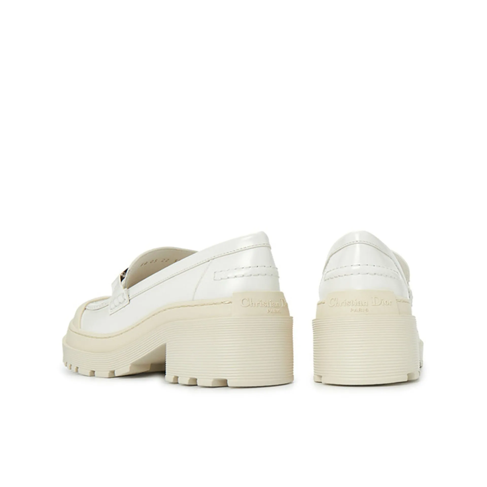 Dior Leather Loafers-White-WOMEN sold by Siebentaschen product image thumbnail 3