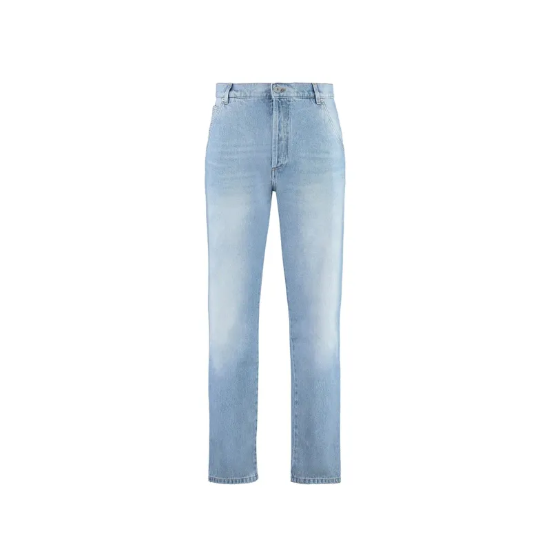 Balmain Cropped Straight Jeans-Blue-MEN made by Balmain