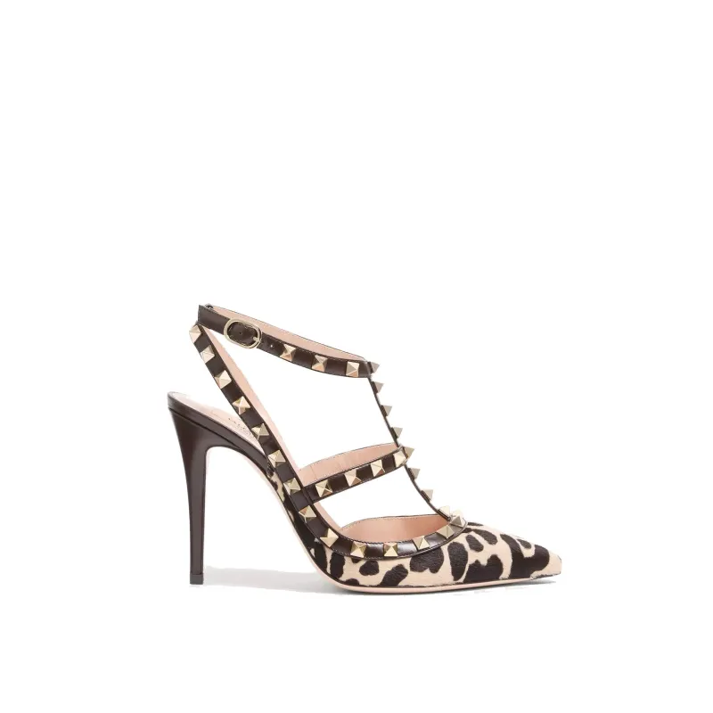 Valentino Garavani Rockstud Pumps-Brown-WOMEN made by Valentino Garavani