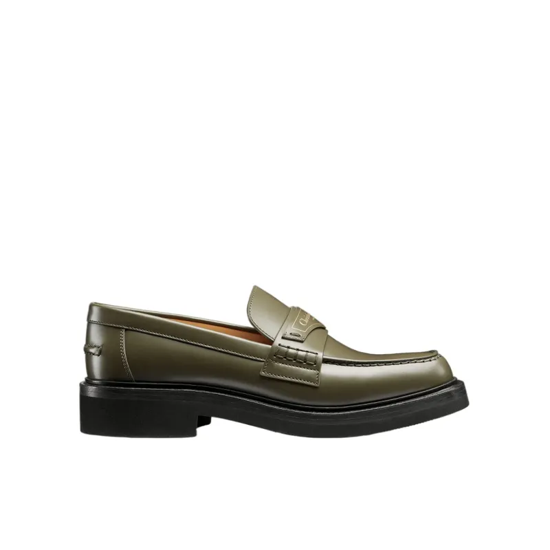 Dior Leather Loafers-Green-WOMEN made by Siebentaschen