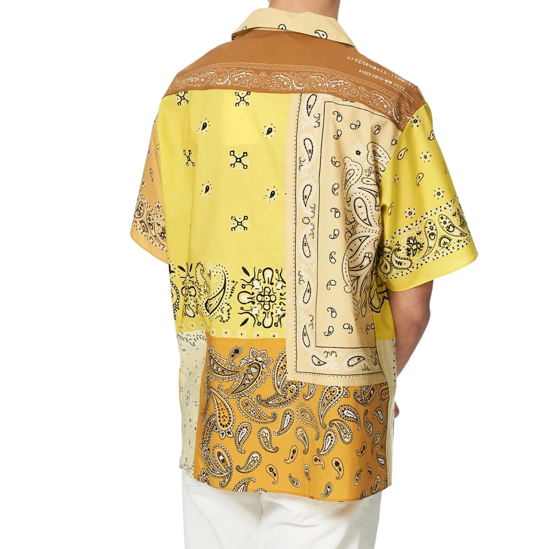 Kenzo Patchwork Short Sleeves Shirt-Yellow-MEN sold by Siebentaschen product image thumbnail 3