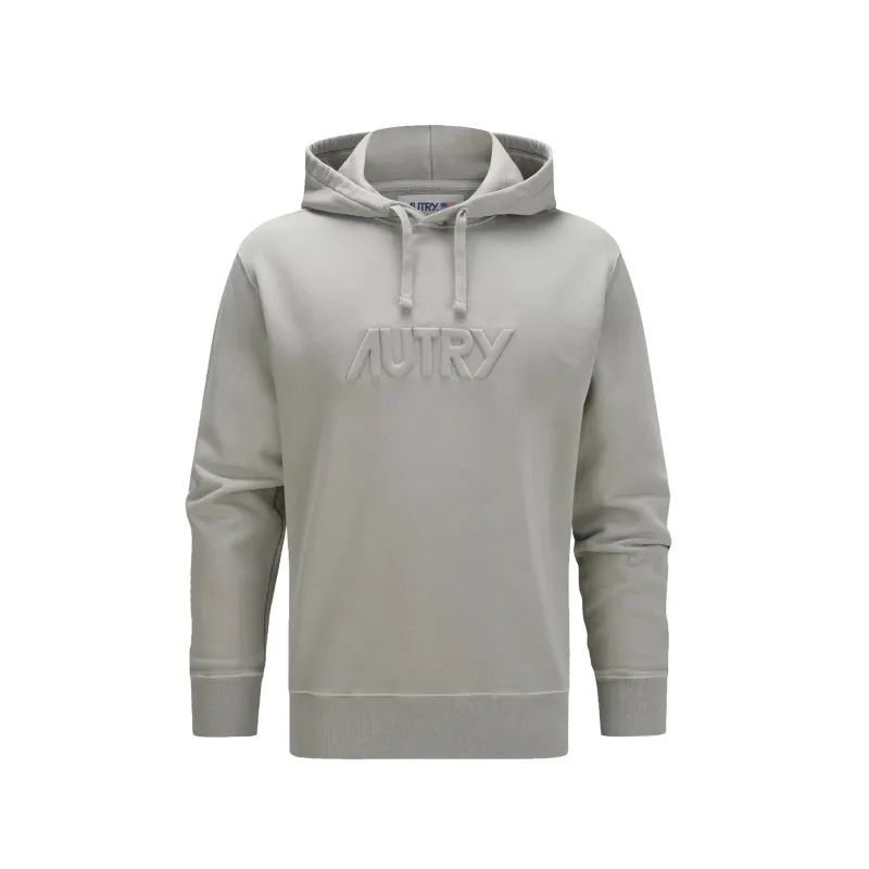 AUTRY Cotton Hoodie-Gray-MEN made by Autry