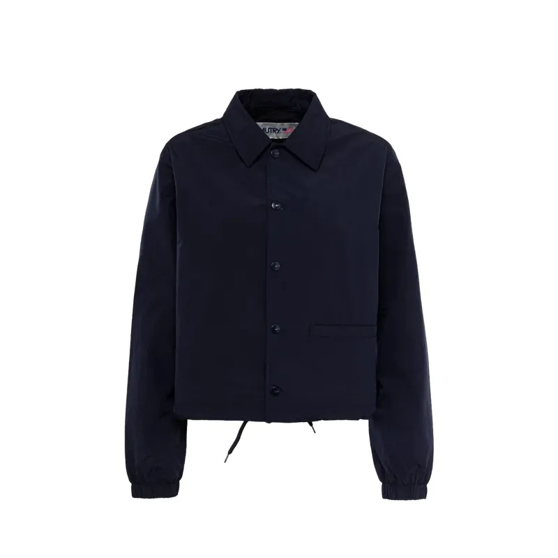 AUTRY Windbreaker Jacket-Blue-WOMEN made by Autry