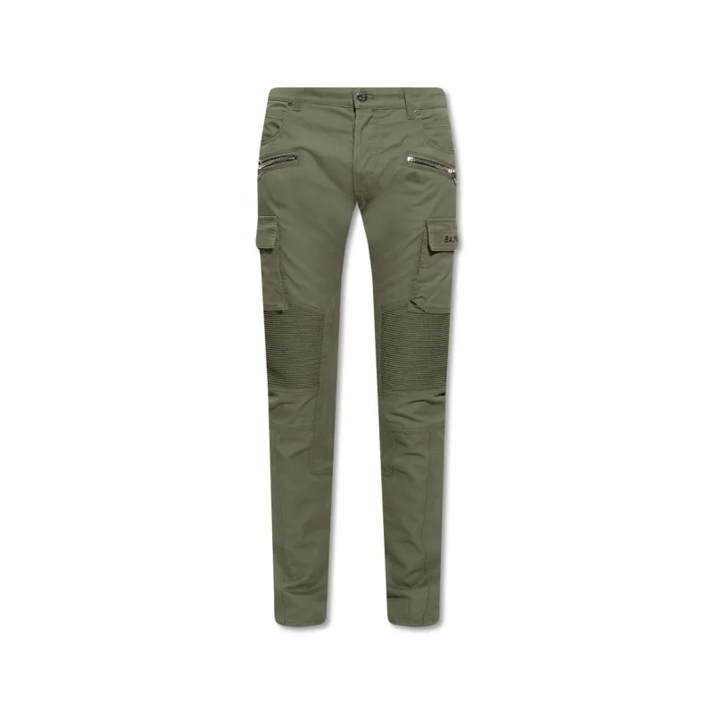 Balmain Cargo Pants-Green-MEN sold by Siebentaschen