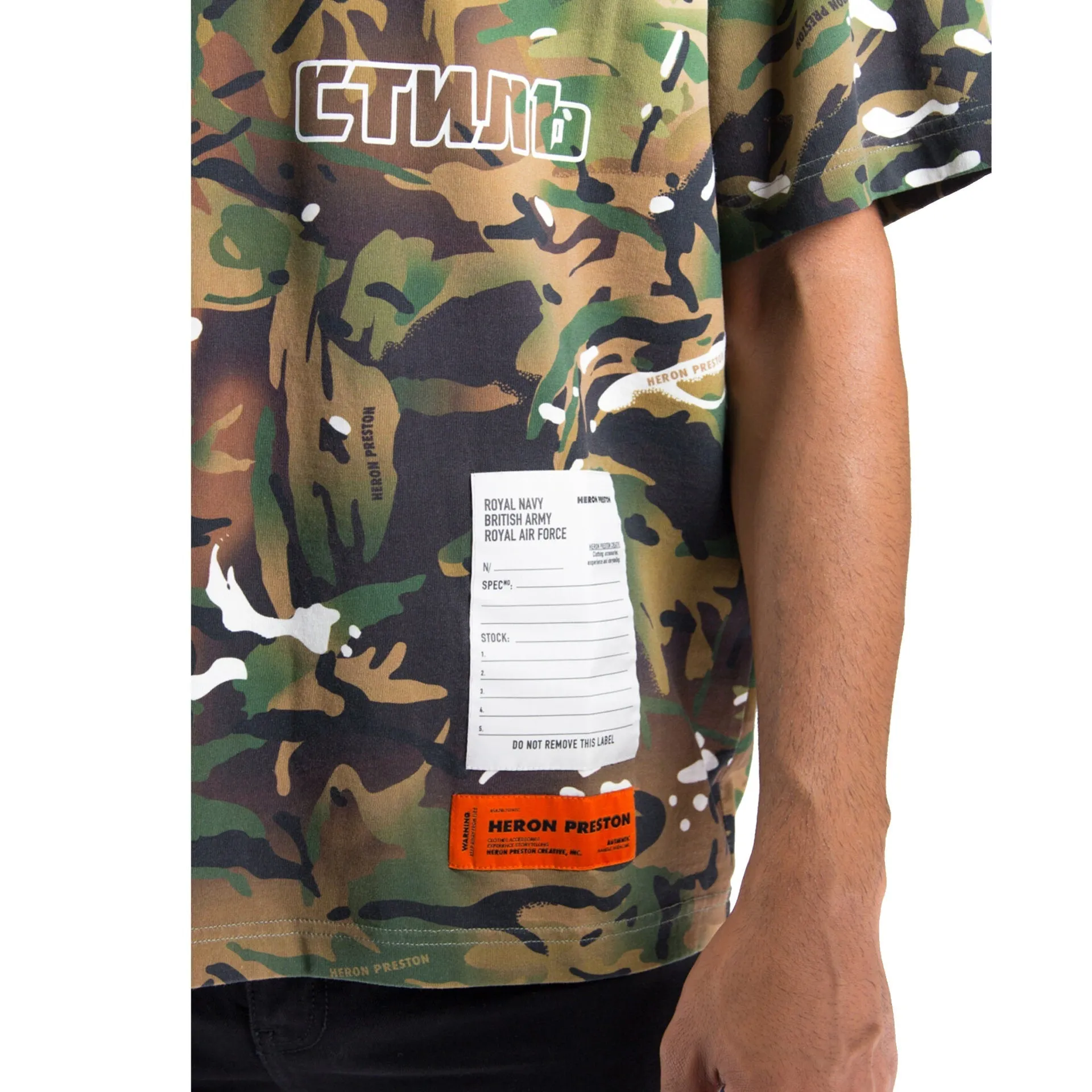 Heron Preston Camouflage T-shirt-Green-MEN sold by Siebentaschen product image thumbnail 4