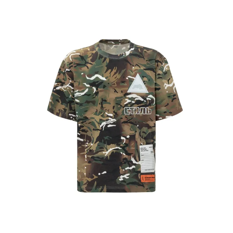 Heron Preston Camouflage T-shirt-Green-MEN made by Heron Preston