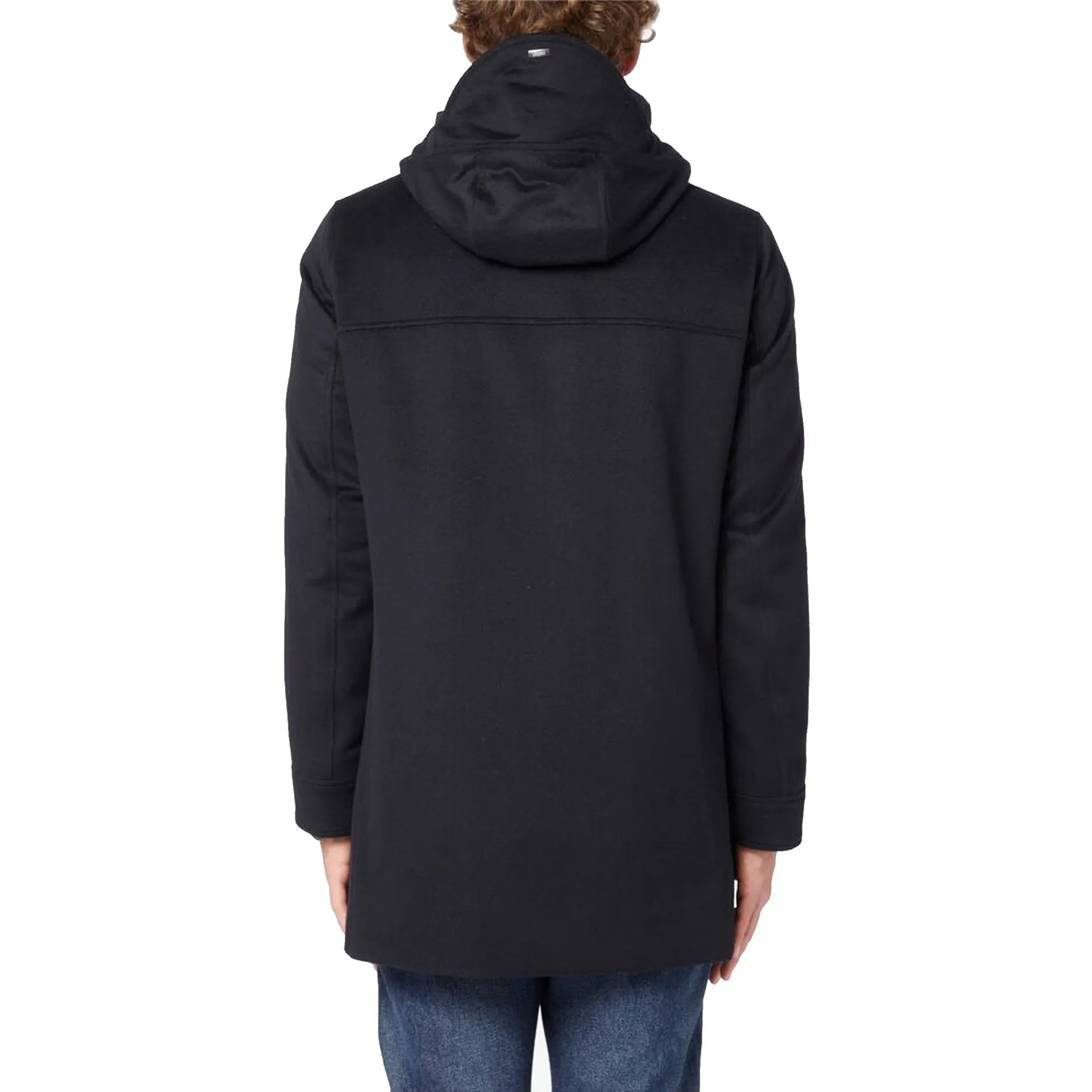 HERNO Wool Cashmere Hooded Coat-Black-MEN sold by Siebentaschen product image thumbnail 3