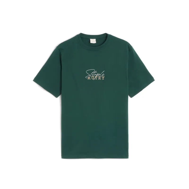 AUTRY Cotton T-shirt-Green-MEN made by Autry
