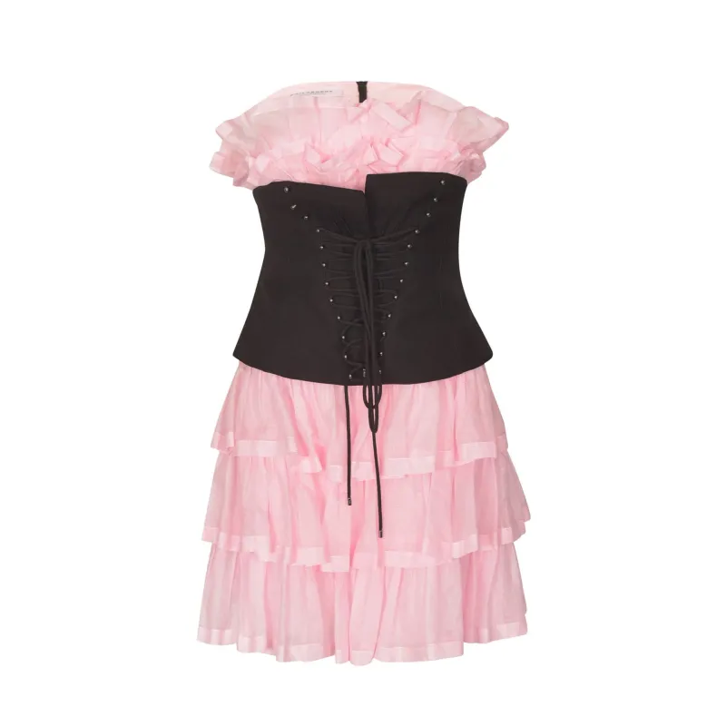 Philosophy Di Lorenzo Serafini Mini Dress-Pink-WOMEN made by Philosophy di Lorenzo Serafini