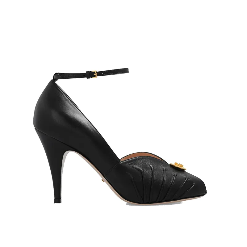 Gucci Leather Pumps-Black-WOMEN sold by Siebentaschen