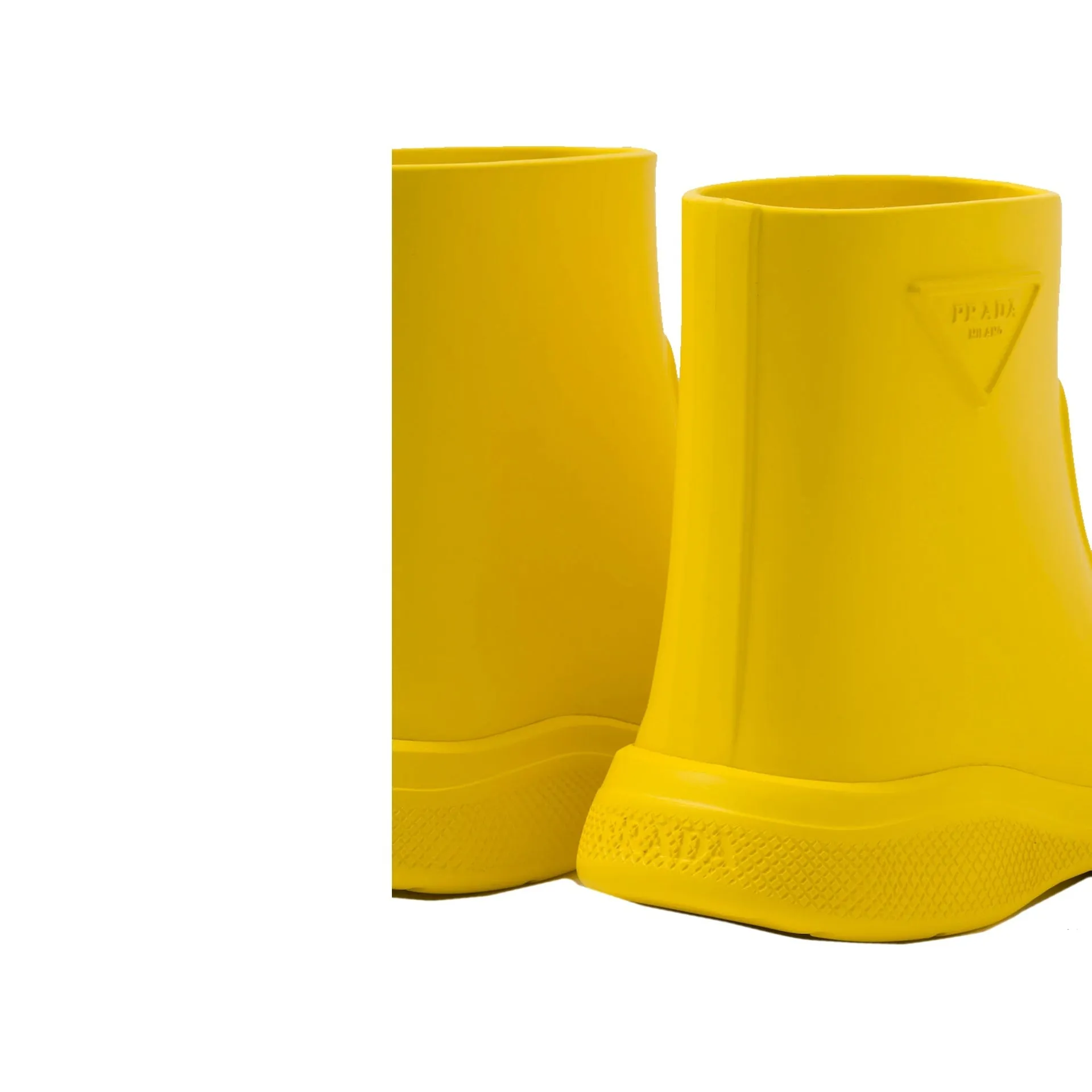 Prada Logo Rubber Boots-Yellow-WOMEN sold by Siebentaschen product image thumbnail 4