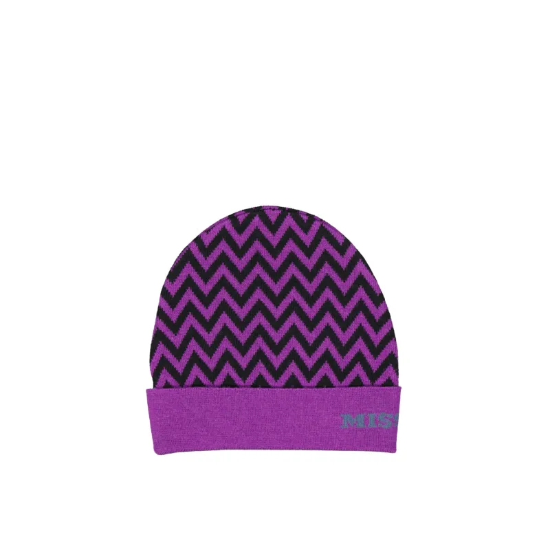 MISSONI Wool Hat-Purple-WOMEN made by Missoni