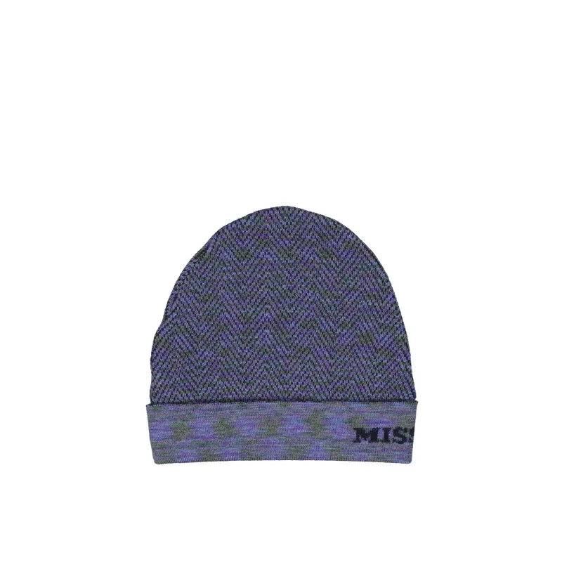 MISSONI Wool Hat-Lilac-MEN made by Missoni