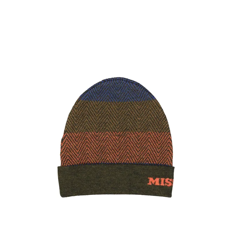 MISSONI Wool Hat-Green-MEN sold by Siebentaschen
