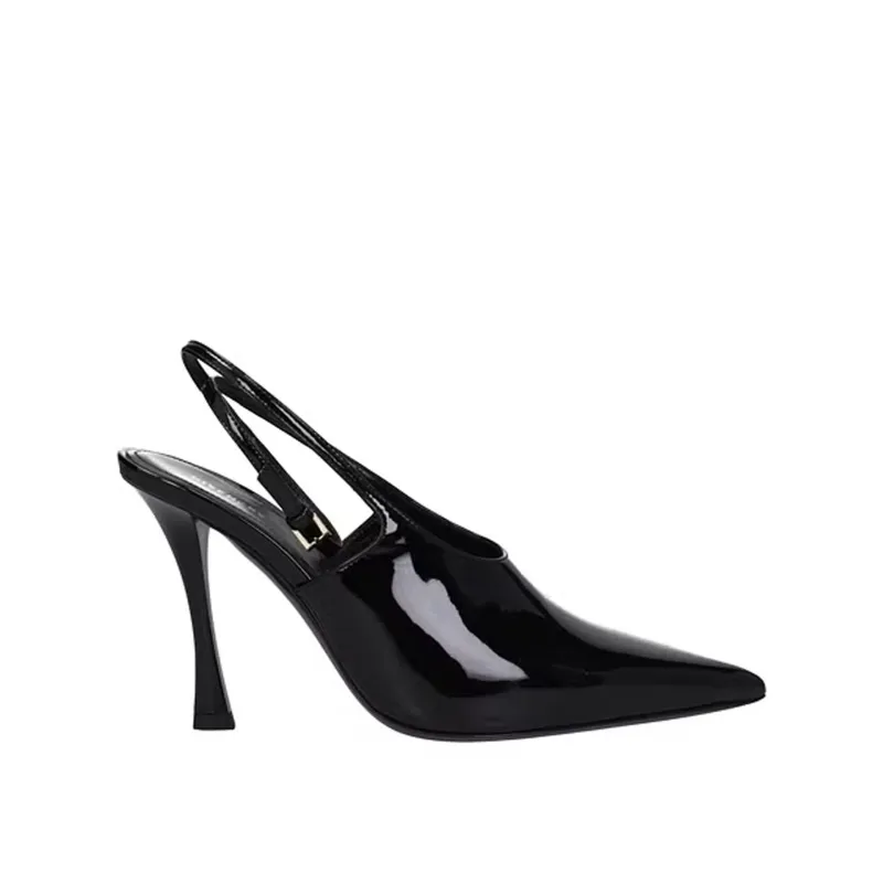 Givenchy Leather Slingback Pumps-Black-WOMEN made by Givenchy