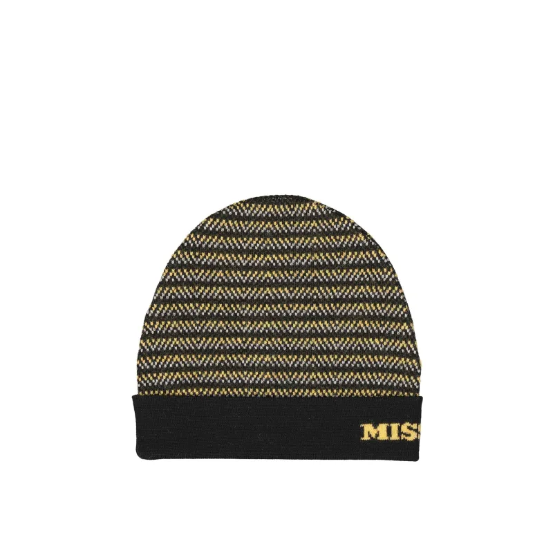 MISSONI Wool Hat-Black-MEN made by Missoni