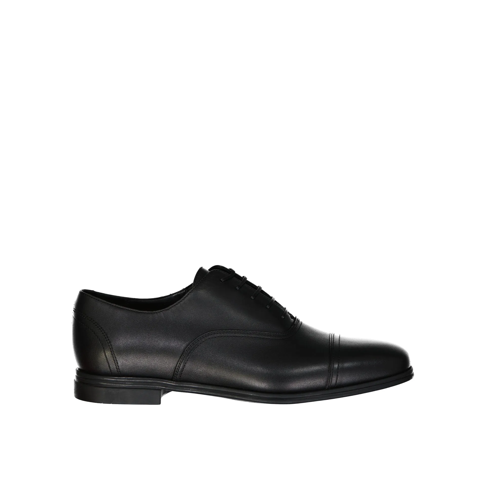 Salvatore Ferragamo Spice Leather Loafers-Black-MEN sold by Siebentaschen