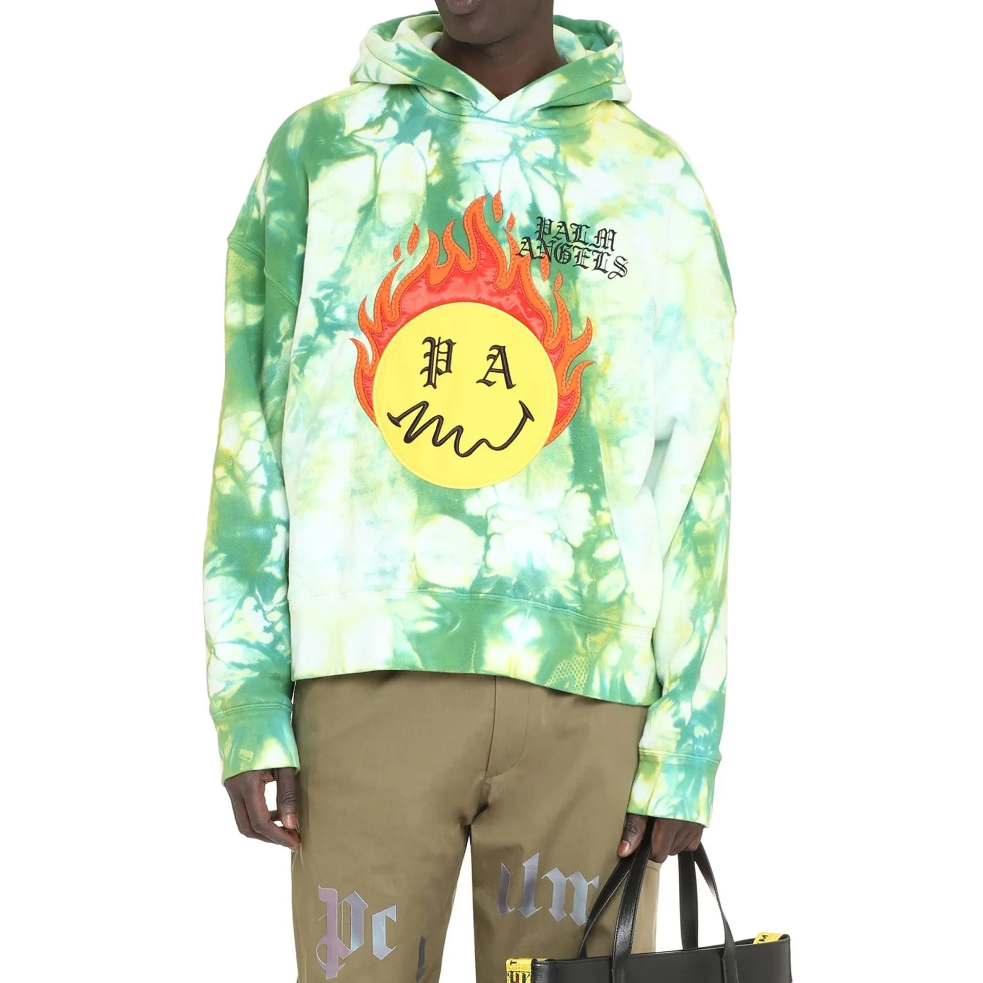 Palm Angels Hoodie Patch Sweatshirt-Green-MEN sold by Siebentaschen product image thumbnail 2