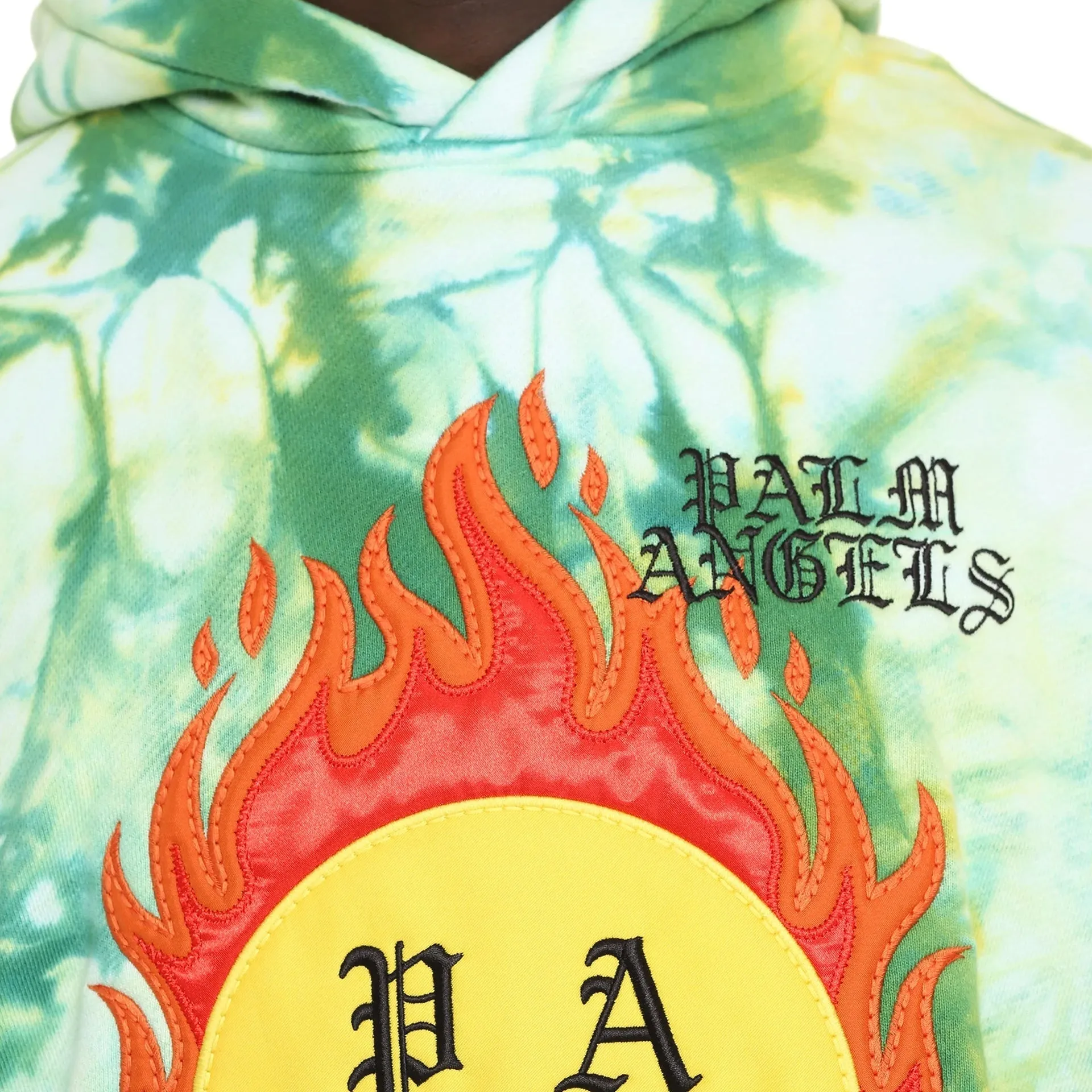 Palm Angels Hoodie Patch Sweatshirt-Green-MEN sold by Siebentaschen product image thumbnail 4