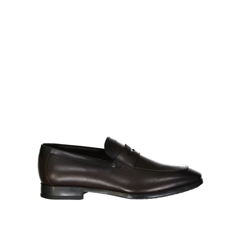 Salvatore Ferragamo Gray Loafers-Brown-MEN made by Salvatore Ferragamo