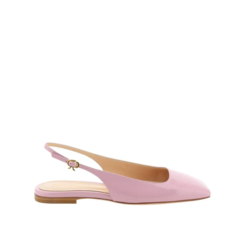 Gianvito Rossi Leather Flat Sandals-Pink-WOMEN made by Gianvito Rossi